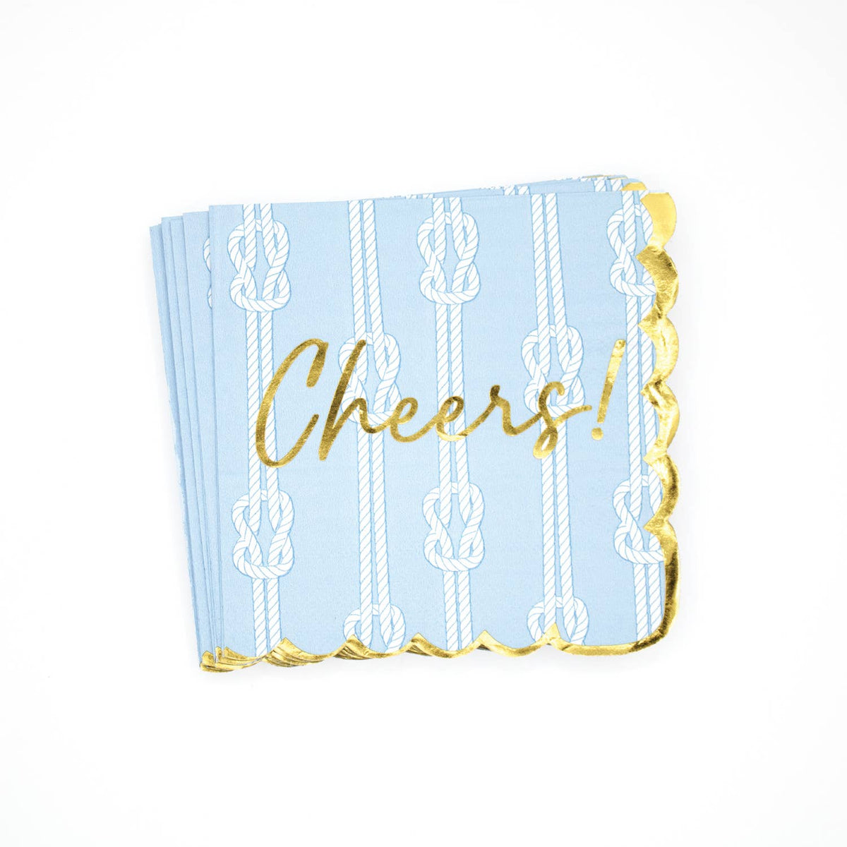 Nautical Knot Paper Beverage Napkin Packs