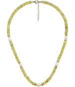 Jenny - Quartz Beaded Necklace with freshwater Pearl - WS