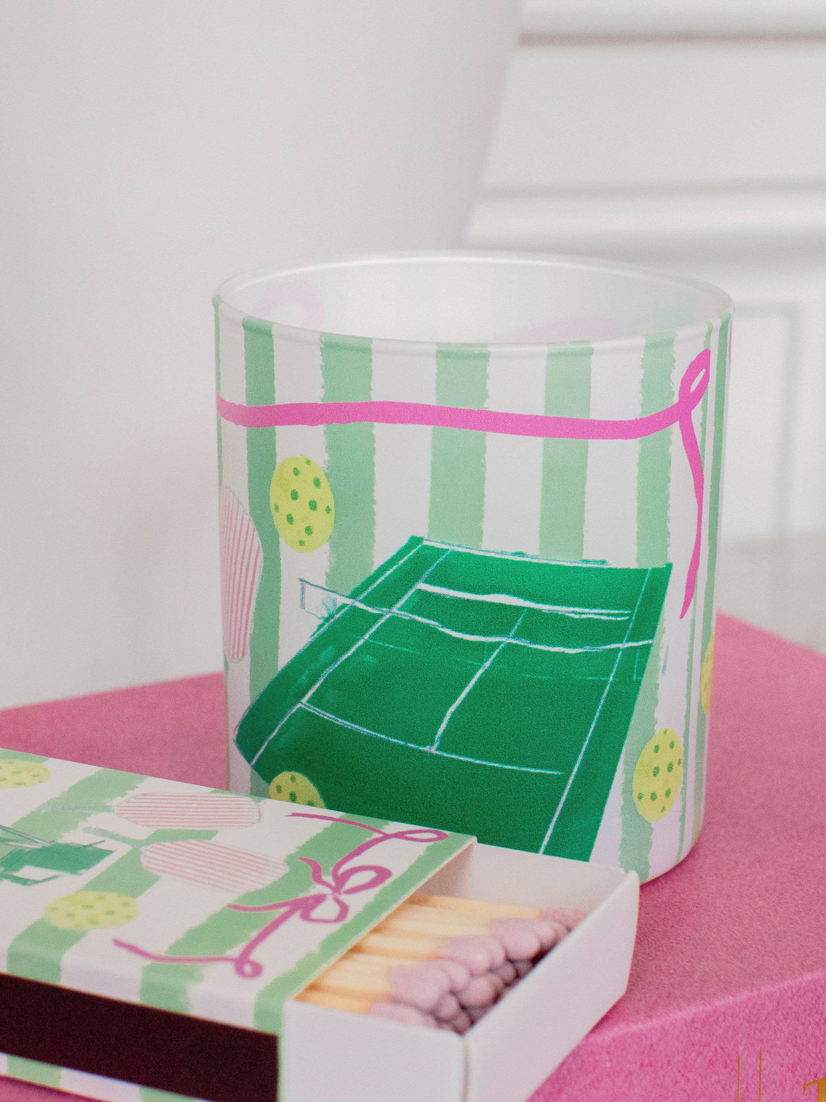 Dinker Court Pickleball Candle & Matchbook Bundle