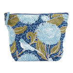 Chrysanthemum Bam Bird Canvas Zipper Tile Bag