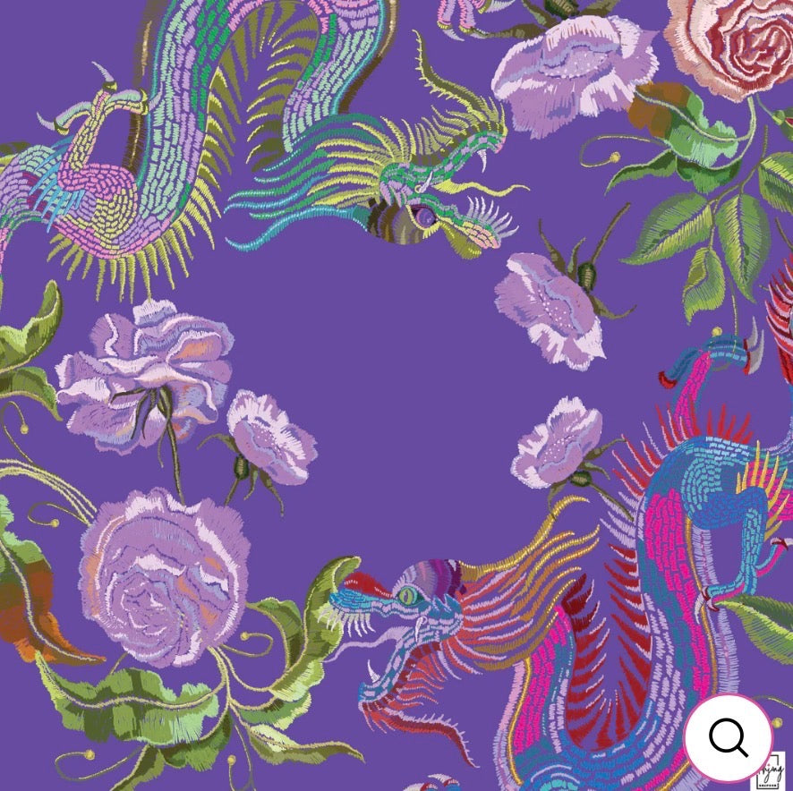 Bespoke Mahjong Year of the Dragon mat PLUM