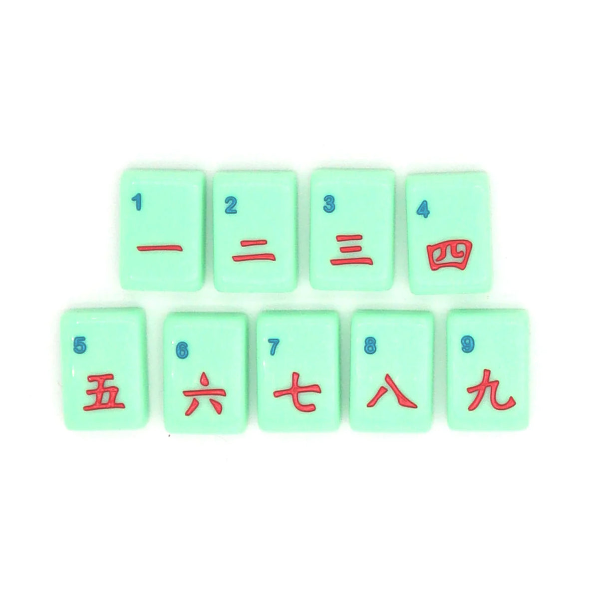 Green Island Mahjong Tiles | Coastal Acrylic Tile Set