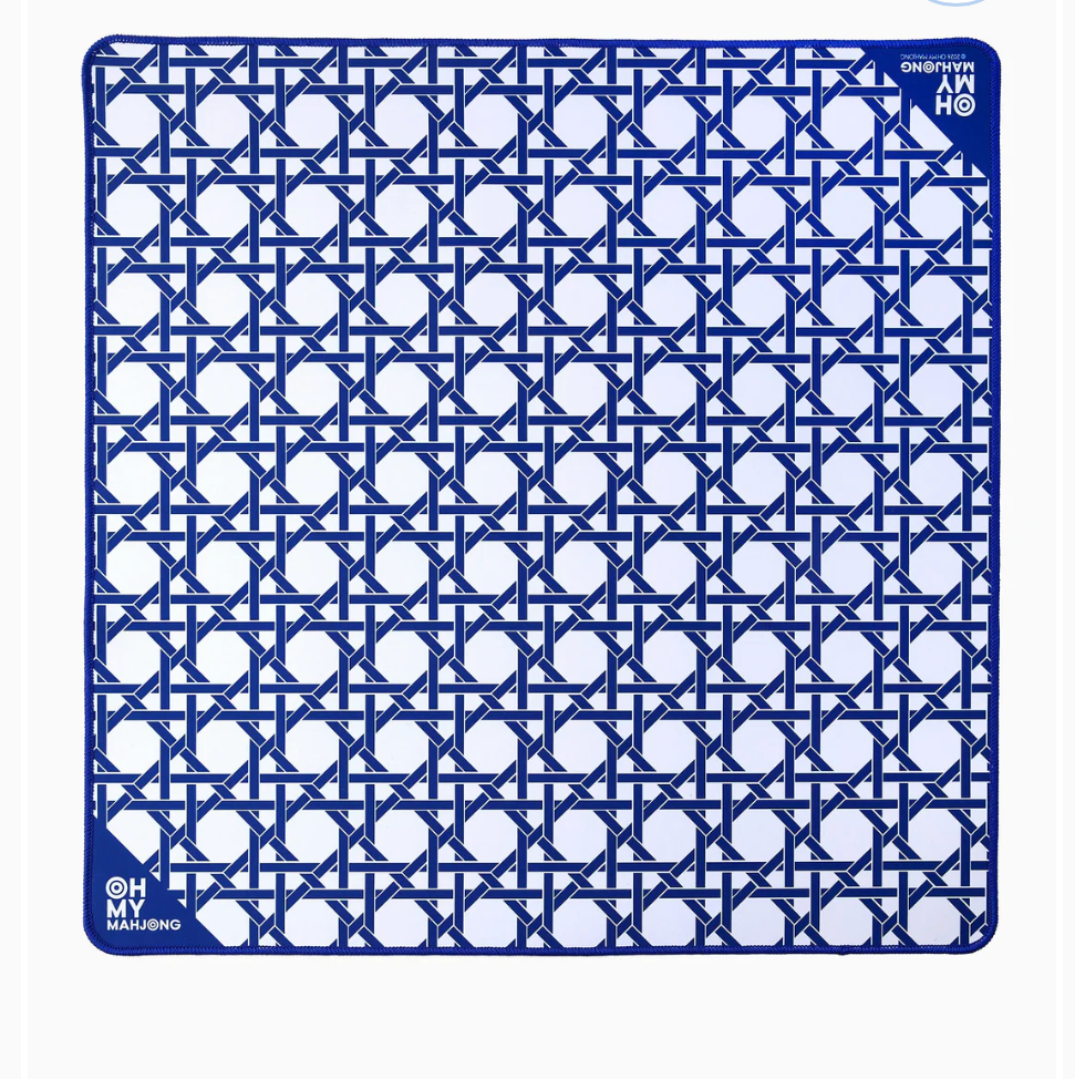 Oh My Mahjong Blue Cane Travel Mat