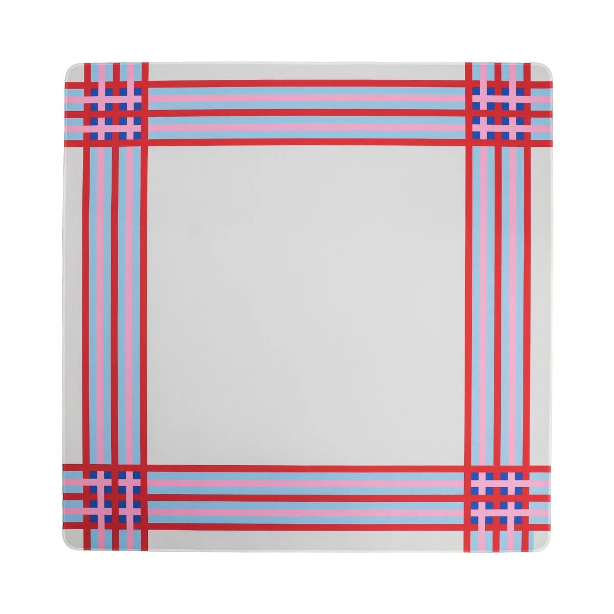 Mod Joker & Plaid Mahjong Mat | Retro Reversible Mahjong Mat