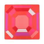 Ruby Gem Double-Sided Mahjong Mat | Reversible Jewel Collection