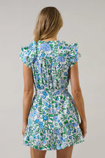 The Blue Bird Mahjong Mini Dress in Gianne Floral
