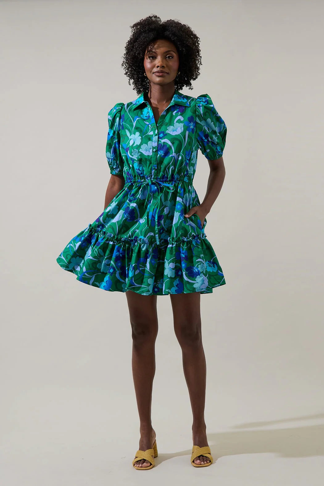 Stacie Mahjong Dress | Lomeli Floral
