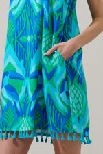 The Toucan Bird Mahjong Trapeze Dress