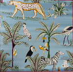 Bespoke Reversible Jungle Mahjong Mat | Hottie Pink & Blue Reversible Mat
