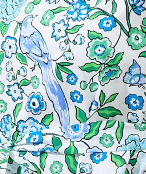The Blue Bird Mahjong Mini Dress in Gianne Floral