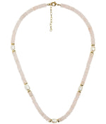 Jenny - Quartz Beaded Necklace with freshwater Pearl - WS