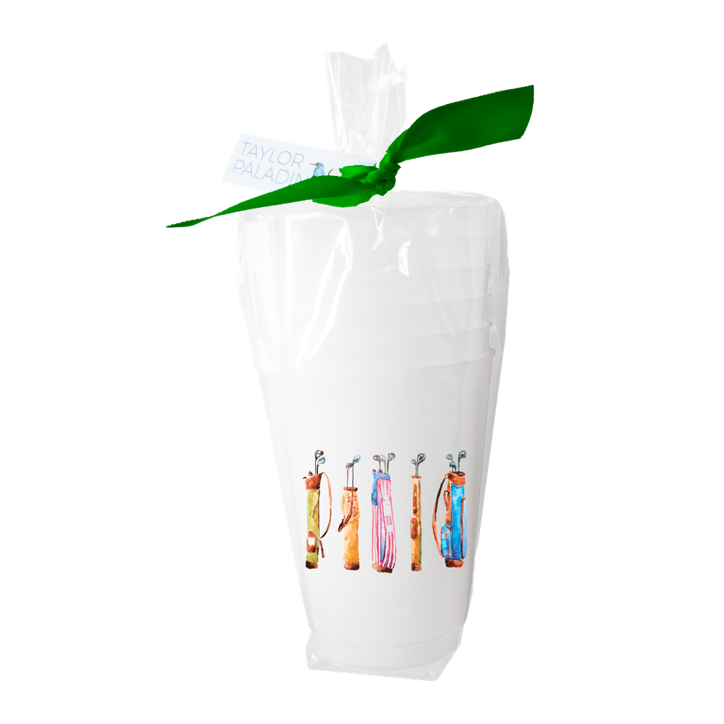 Golf Bags Frosted Cups | Set of 6