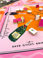 Bams & Bubbly Mahjong Mat | The Champagne & Mahj Collection