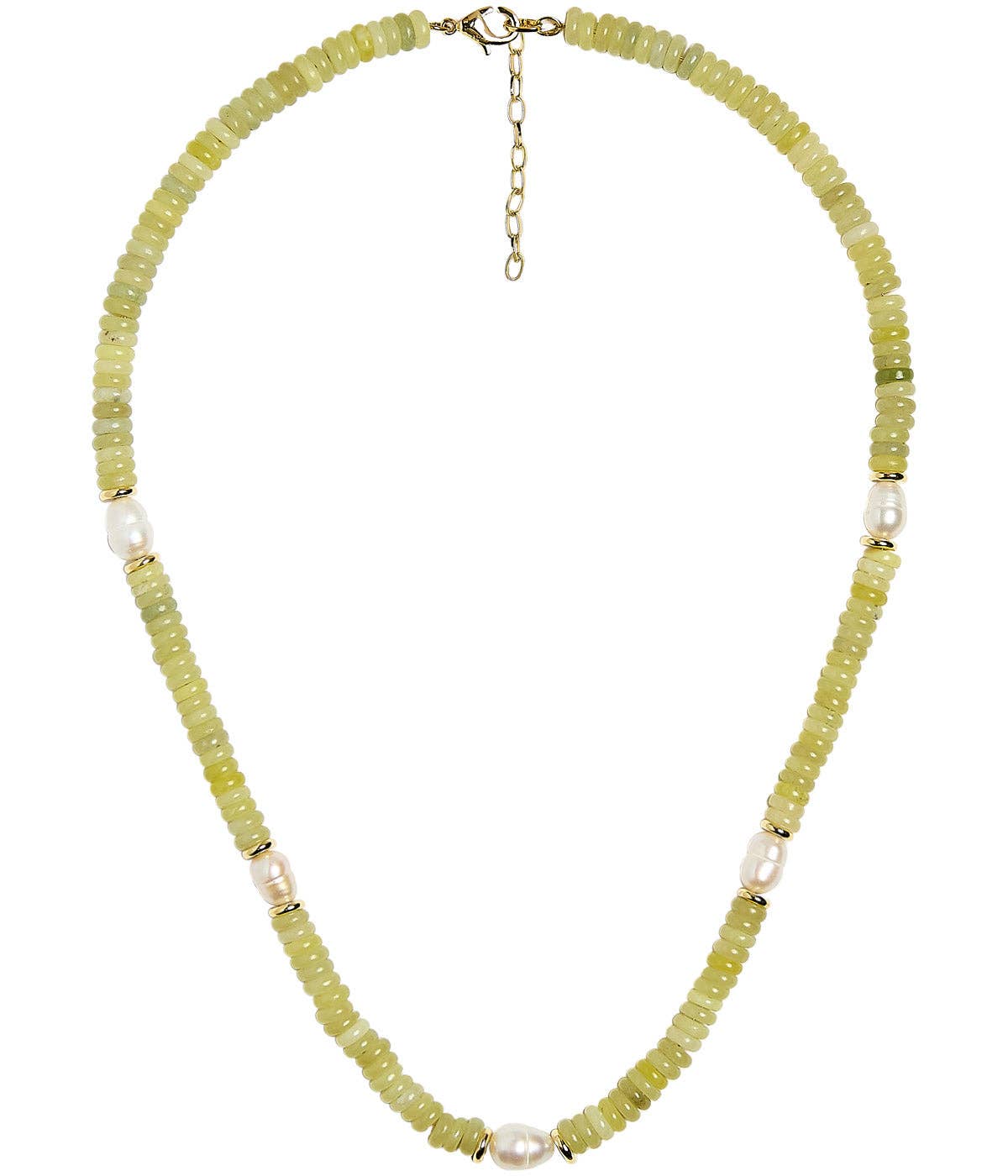 Jenny - Quartz Beaded Necklace with freshwater Pearl - WS