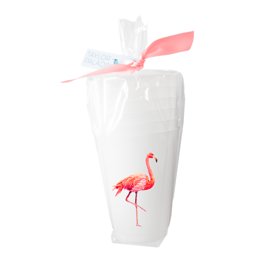 Flamingo Frosted Cups