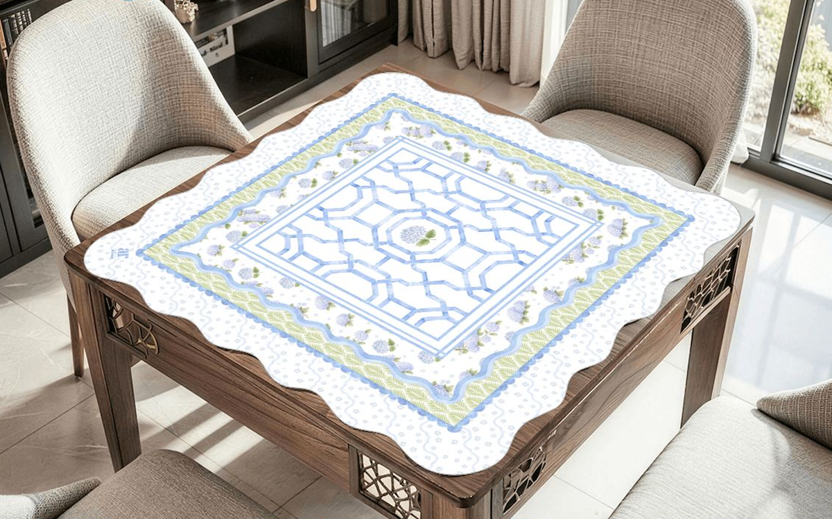 Hamptons Hydrangea Mahjong Mat