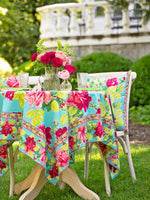 Austen Rose Tablecloth - Turquoise