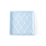 Light Blue Textured Beverage Napkin Tray