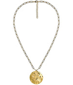 Beach Tag Charm Necklace – 18k Gold Plated - WS