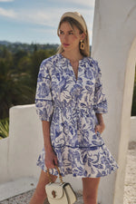 The Bam Bird Mahjong Mini Dress in Virda Floral