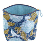 Chrysanthemum Bam Bird Canvas Zipper Tile Bag