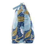 Chrysanthemum Bam Bird Canvas Zipper Tile Bag
