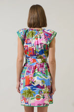 City Stroll Dress | Green Trim