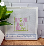 Blue Poppy Designs - Crack Dot Bam Needlepoint