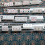Deco Deep Blue & Gold Reversible Mahjong Mat | The Mahjong House