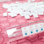 Deco Olive & Red Double-Sided Mahjong Mat | Reversible Art Deco | The Mahjong House