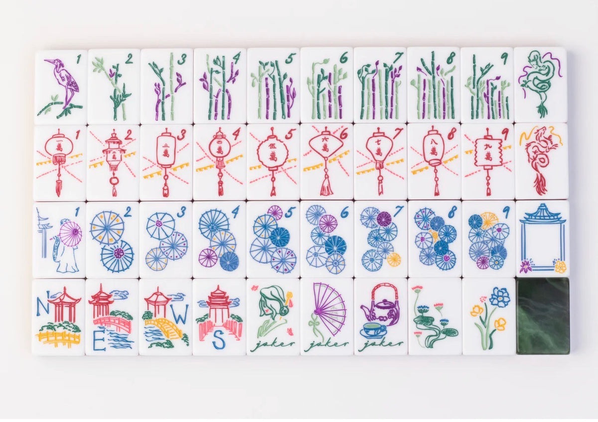 Miss Mahjong - Malachite tiles
