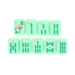 Green Island Mahjong Tiles | Coastal Acrylic Tile Set