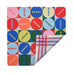 Mod Joker & Plaid Mahjong Mat | Retro Reversible Mahjong Mat