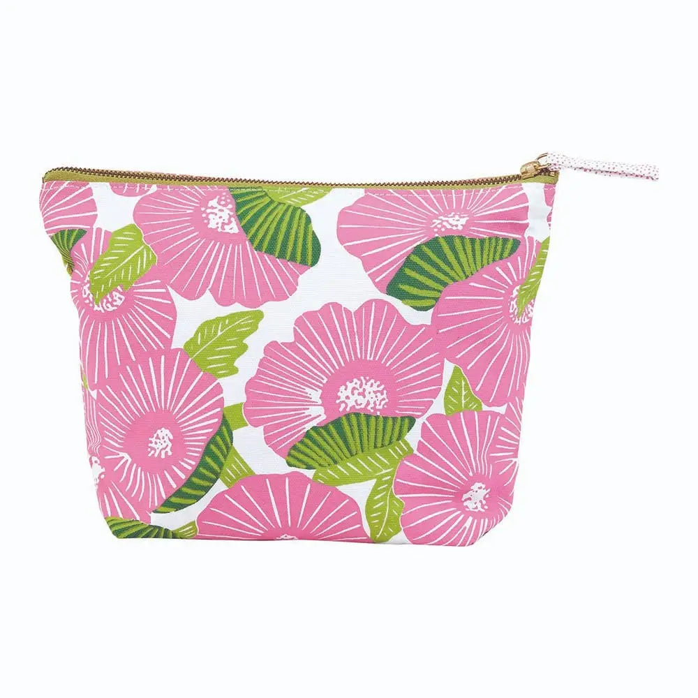 Poppy Papaver Large Canvas Pouch