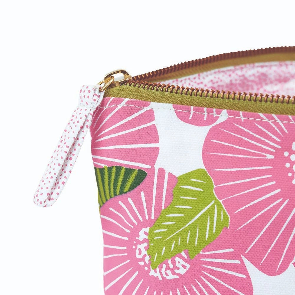 Poppy Papaver Large Canvas Pouch