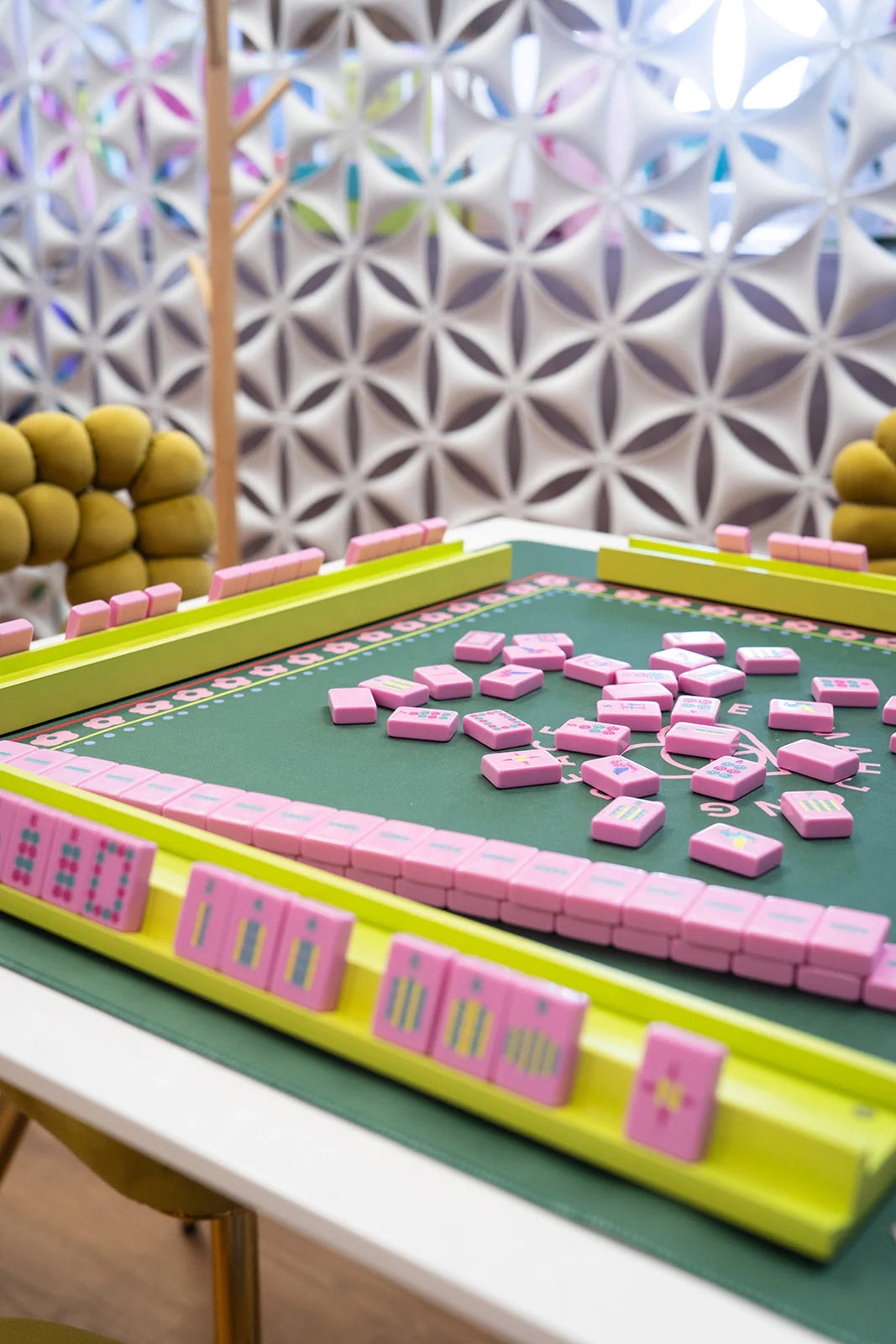 Pretty in Pink Mahjong Tiles