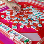 Ruby Gem Double-Sided Mahjong Mat | Reversible Jewel Collection