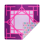 Butterfly Mahjong Mat in Lilac | Reversible