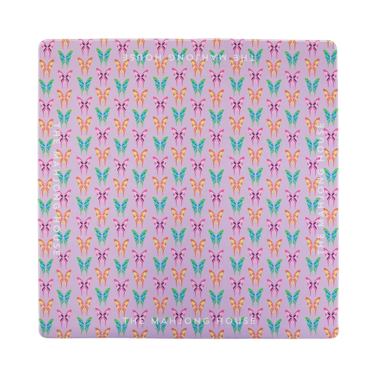 Butterfly Mahjong Mat in Lilac | Reversible