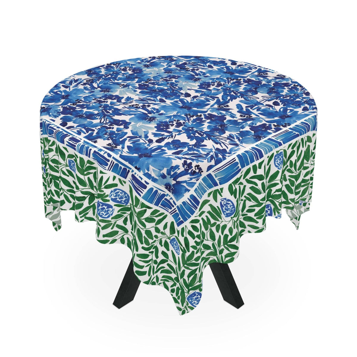 Royal Blooms Mahjong Square Tablecloth