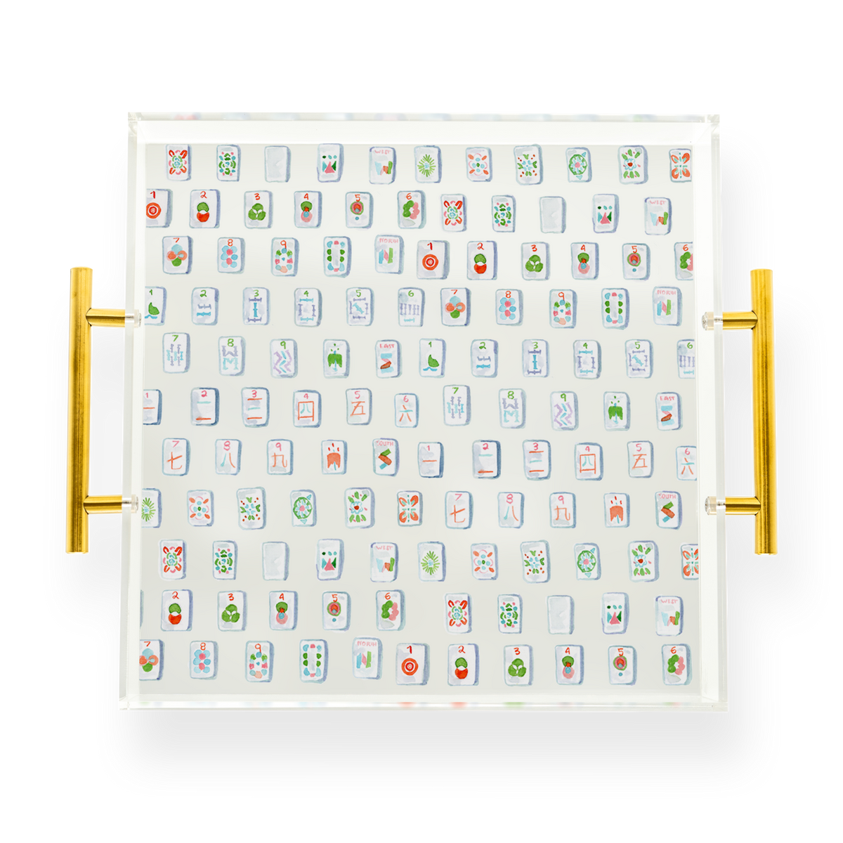 Mahjong Tiles Acrylic Tray
