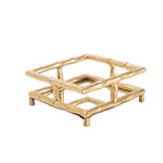 Gold Bamboo Cocktail Napkin Tray