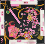 Year of the Horse Saddle Pink Mahjong Tiles | Equestrian Pink Mahjong Tile Set