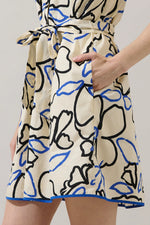 The Modern Mahjong Ruffle Mini Dress in Tercy Floral