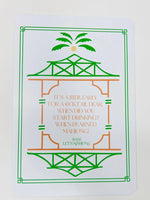 The Palm Royale Mahjong Tile Set and Mat and Shufflers