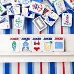 The Nantucket Mahjong Tile Set with Mat & Shufflers